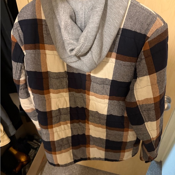 Men’s Levi's Plaid Hooded Shacket - Medium - Picture 2 of 3